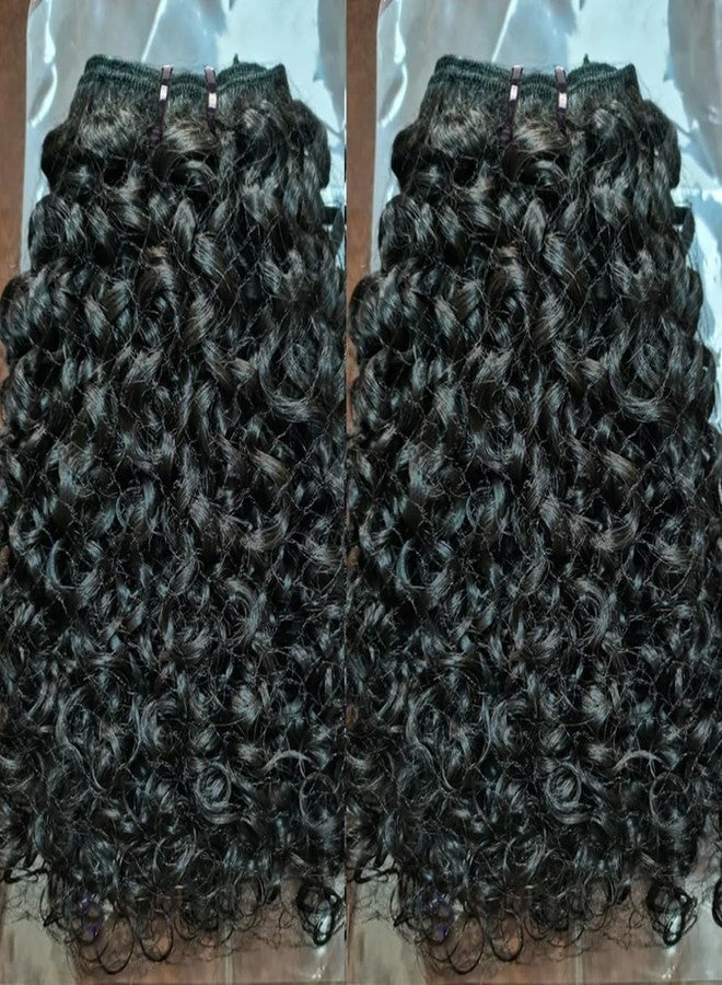 JYZ 16A Double Weft Pixie Bouncy Curly Human Hair Bundles 20 Inch 1 Bundle Burmese Curly Human Hair Bundles 3C4A 100% Unprocessed Brazilian Raw Virgin Hair Extensions Quick Weave Extensions Natural Color - Image 4